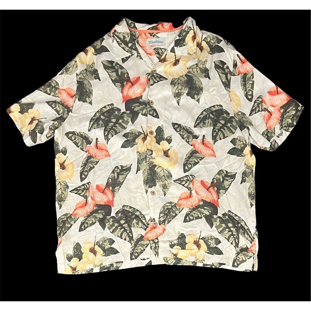 Pack Of 2‎ Men's XL Carribbean Button Up Shirts. - Picture 7 of 10